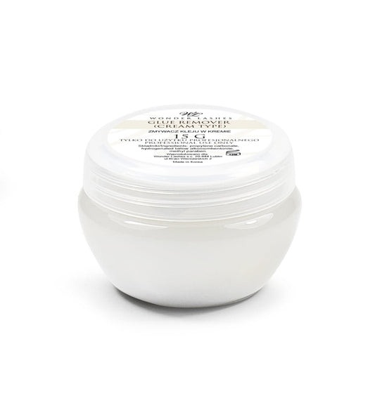 Eyelash remover cream