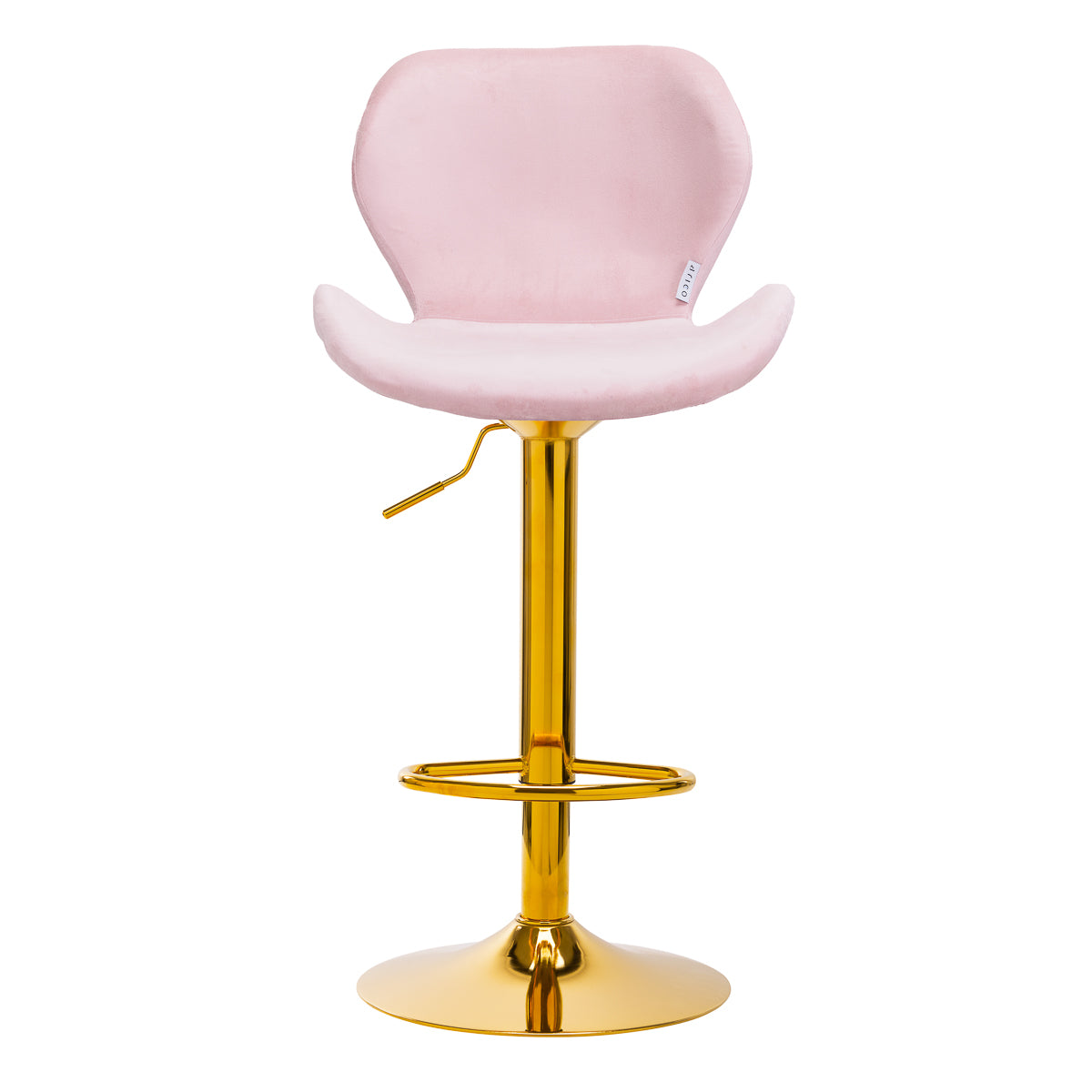 4Rico Bar stool QS-B15, pink velvet
