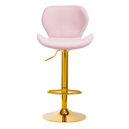 4Rico Bar stool QS-B15, pink velvet