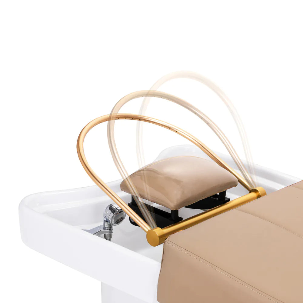 Gabbiano Head Spa 017 mycí lůžko na vlasy béžové barvy 