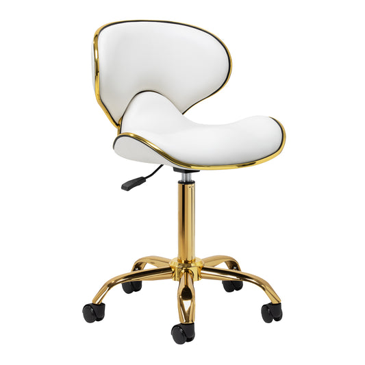 Kosmetická stolička Gabbiano Q-4599G Gold White 