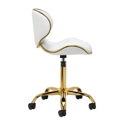 Kosmetická stolička Gabbiano Q-4599G Gold White 