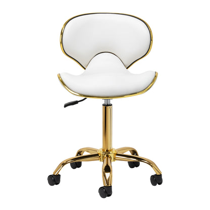 Kosmetická stolička Gabbiano Q-4599G Gold White 