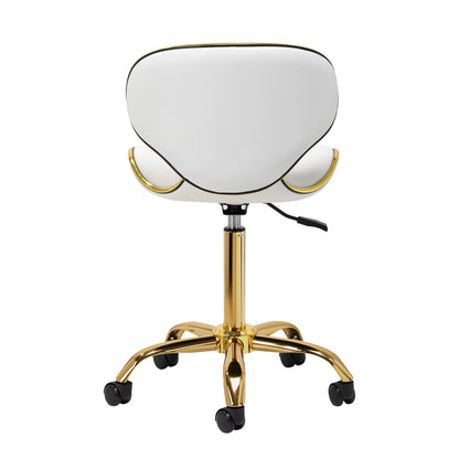 Kosmetická stolička Gabbiano Q-4599G Gold White 