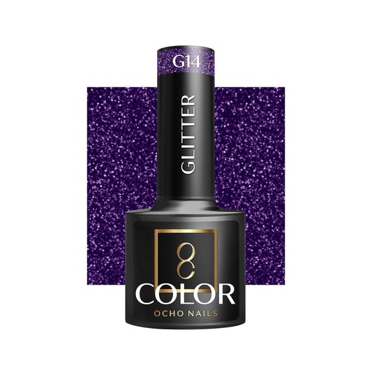 OCHO NAILS Glitter hybridní lak na nehty G14 -5 g