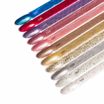 OCHO NAILS Glitter hybridní lak G16 -5 g