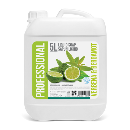 Botanika tekuté mýdlo verbena a bergamot, 5l kanystr - PROFESIONÁLNÍ