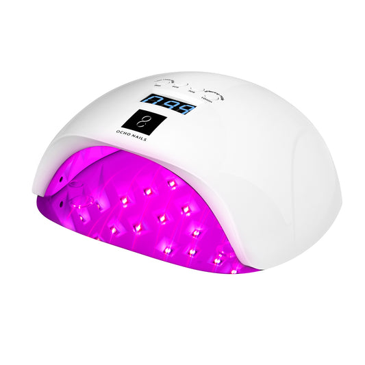 UV LED lampa OCHO NAILS X13 65W plus bílá se zrcadlovým dnem