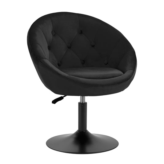 4Rico swivel armchair QS-BL12B velvet black
