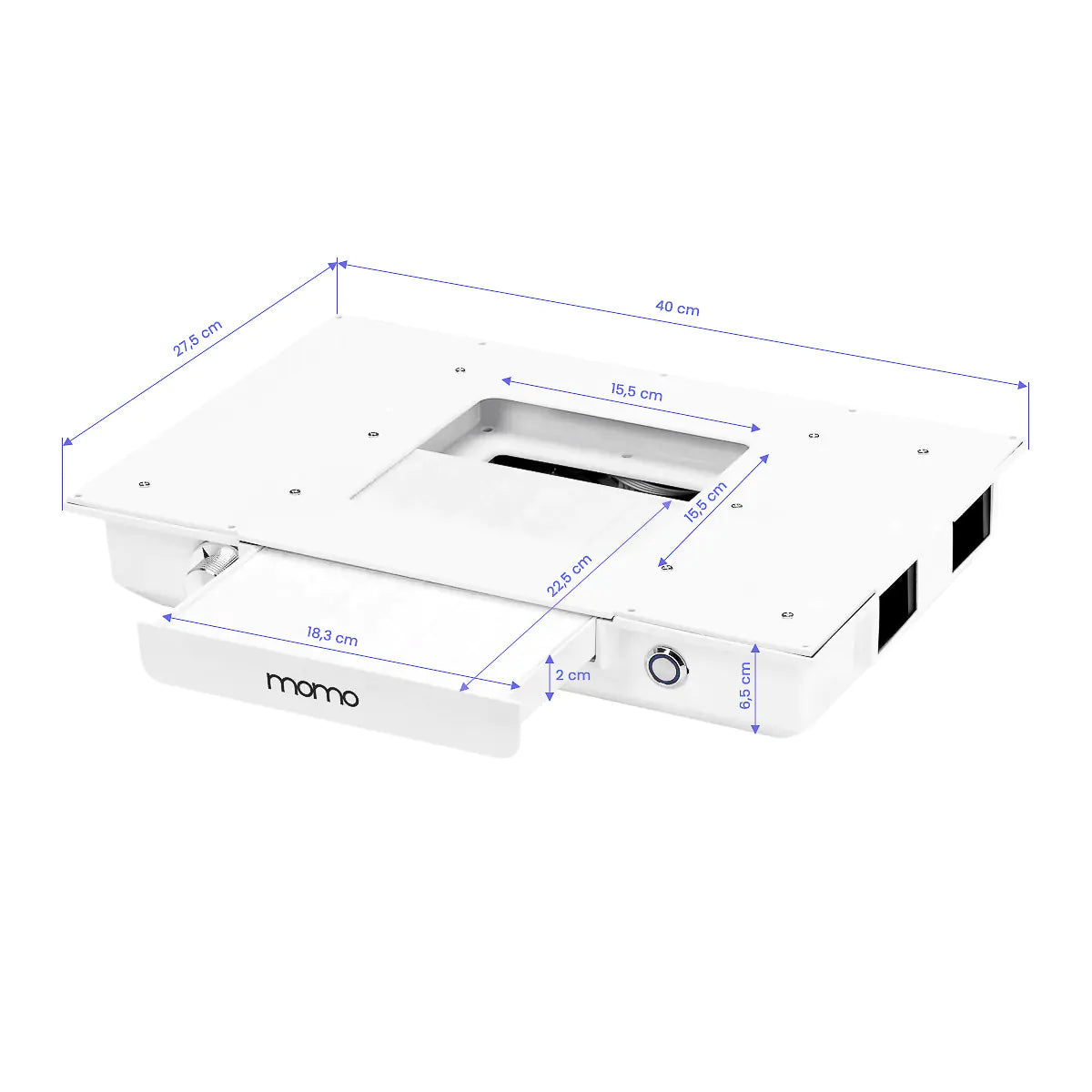 Cosmetic desk MOMO L01 with dust absorber