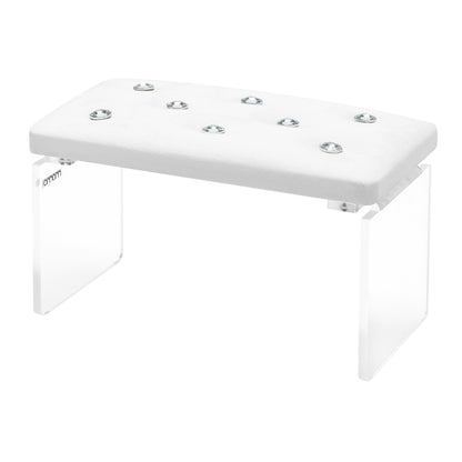 Momo Diamond Velour manicure support, white