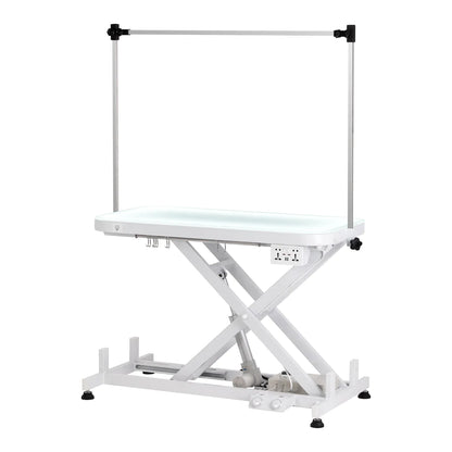 Electric grooming table P4W 3 with lighting, white