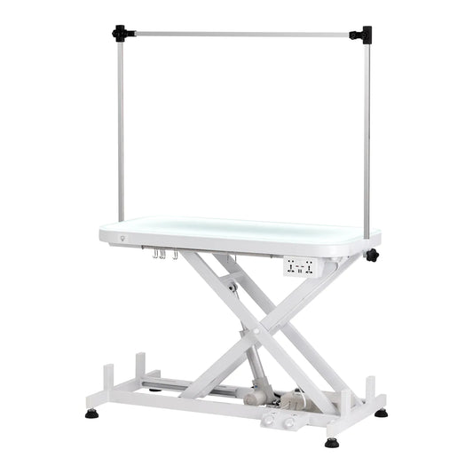 Electric grooming table P4W 3 with lighting, white