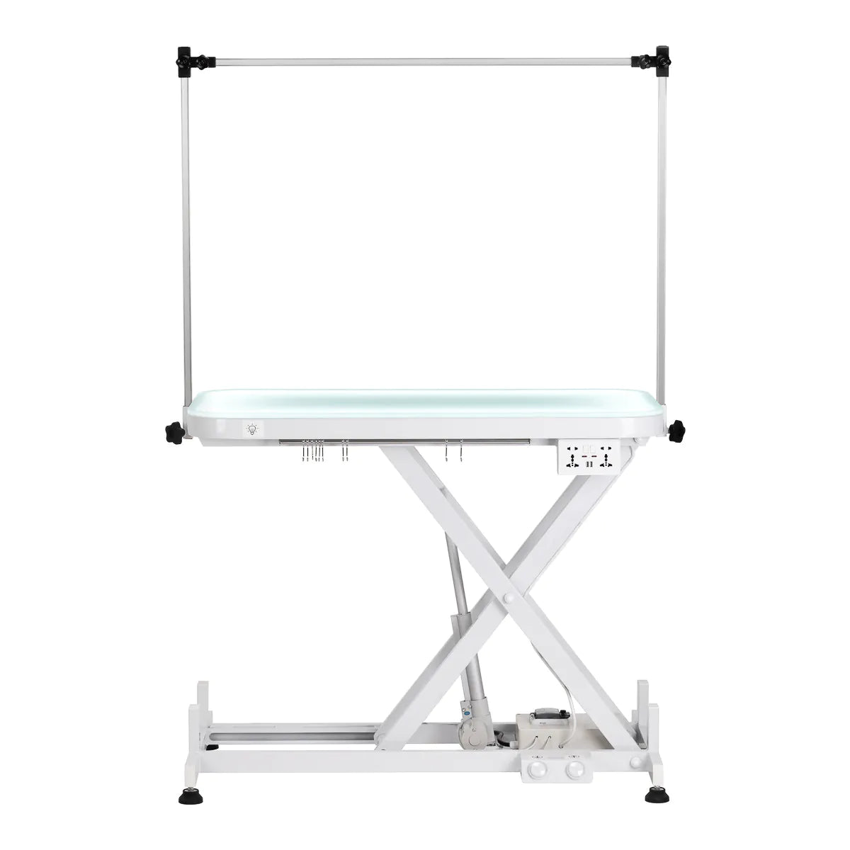 Electric grooming table P4W 3 with lighting, white