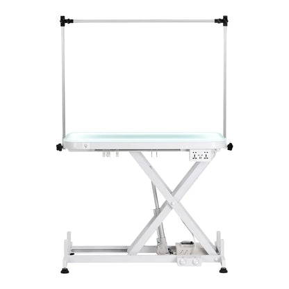 Electric grooming table P4W 3 with lighting, white