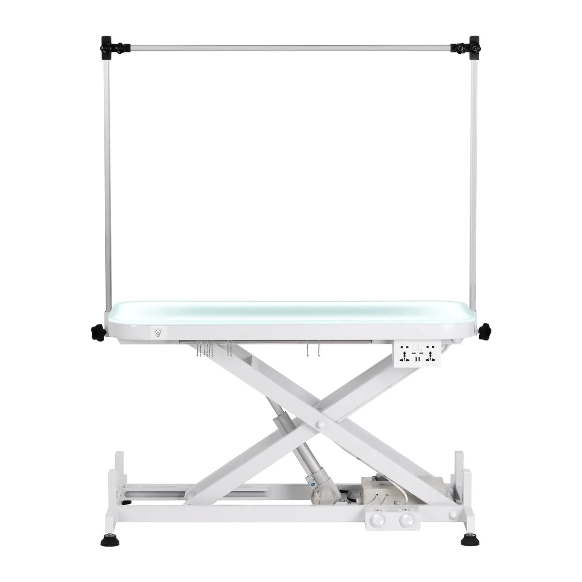 Electric grooming table P4W 3 with lighting, white