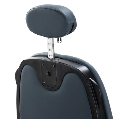 Gabbiano Francesco barber chair in graphite with brushed black frame