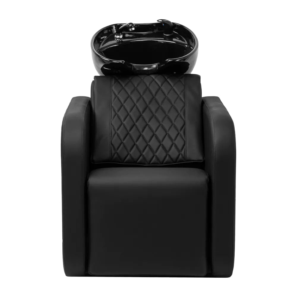 Kadeřnická mycí jednotka Gabbiano Sylvia černá 