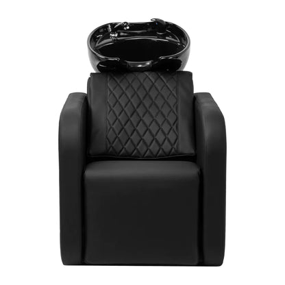 Kadeřnická mycí jednotka Gabbiano Sylvia černá 