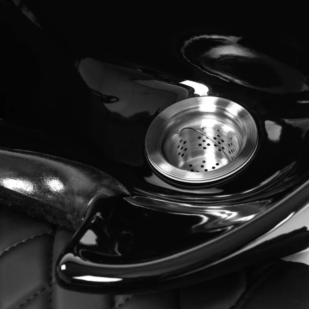 Kadeřnická mycí jednotka Gabbiano Sylvia černá 