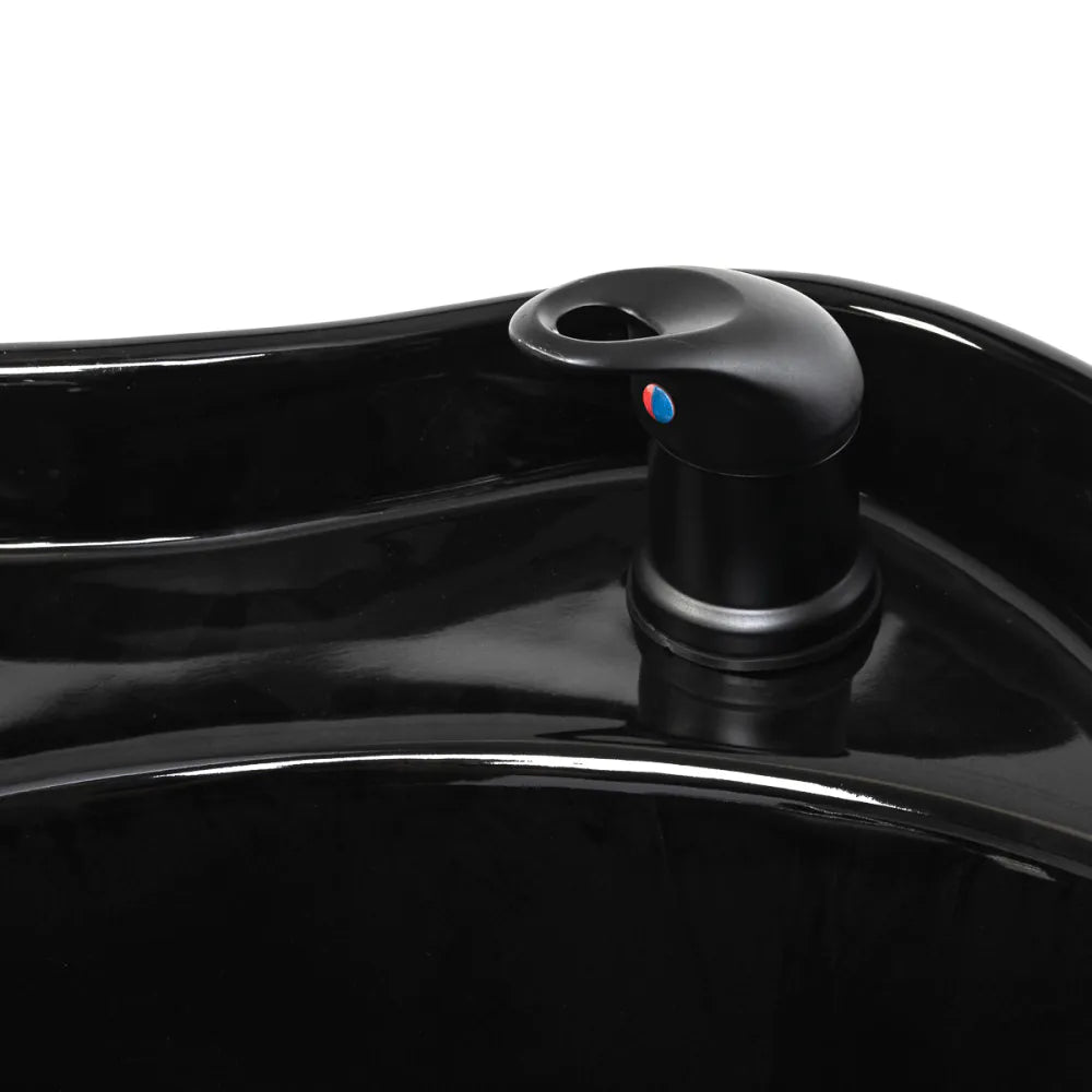 Kadeřnická mycí jednotka Gabbiano Sylvia černá 