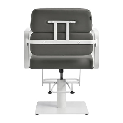 Gabbiano hairdressing chair Porto white gray
