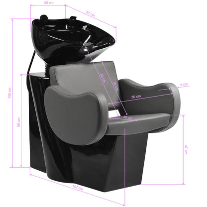 Gabbiano Sewilla hairdressing wash unit gray