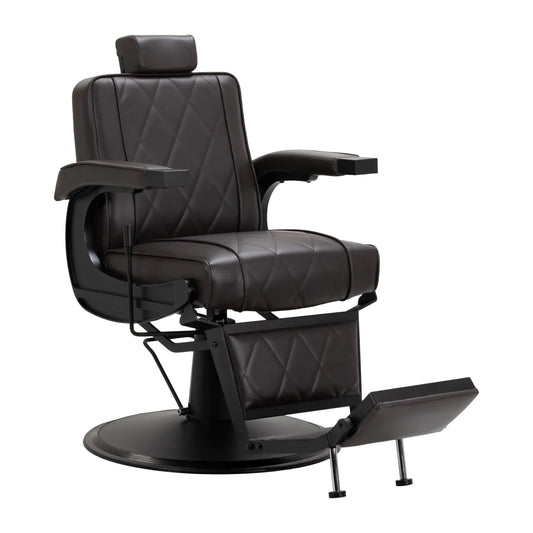 Holičské křeslo Hair System BM88066B hnědé