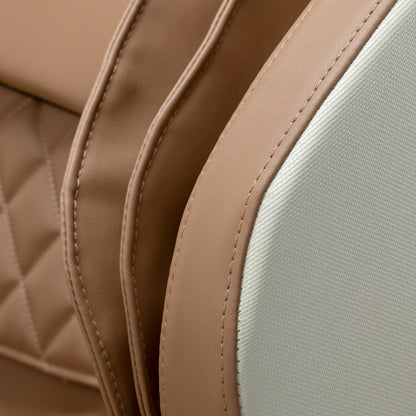 Masážní křeslo Sakura Luxury 808 v bílé a béžové barvě