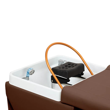 Gabbiano Head Spa Maldives hair washing bed brown