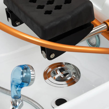 Gabbiano Head Spa Maldives hair washing bed brown
