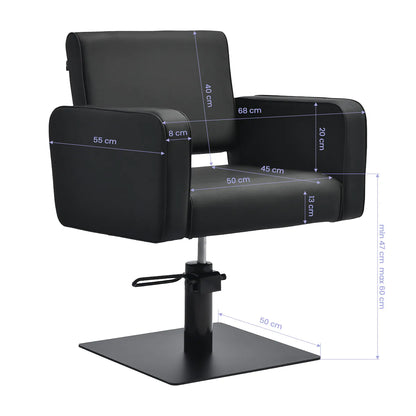 Gabbiano Bilbao hairdressing chair black