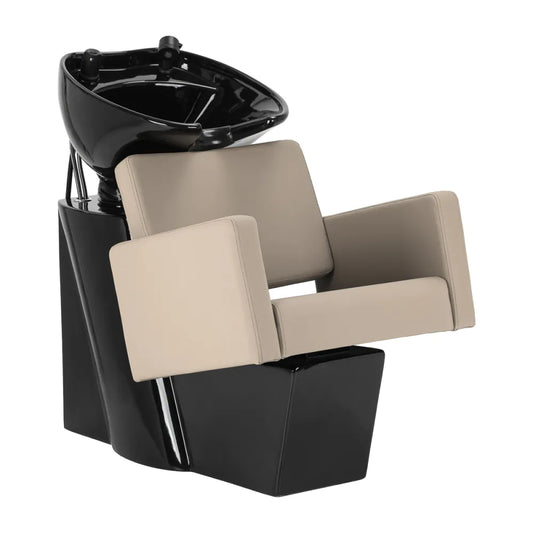 Gabbiano Vitoria Friseurwaschanlage grau-beige