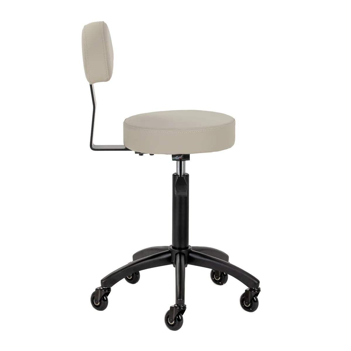Gabbiano hairdressing stool D026 grey-beige