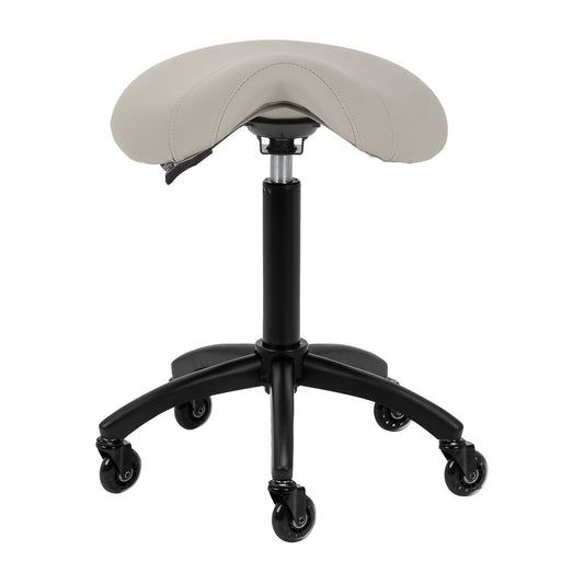 Gabbiano hairdressing stool D032 grey-beige