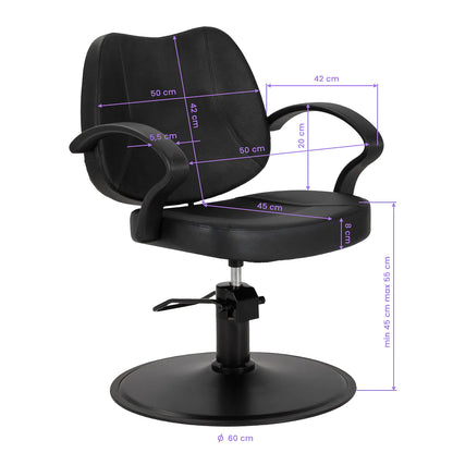 Hair System hairdressing chair A055B black