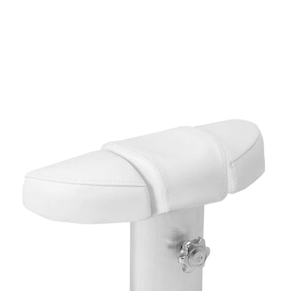 Azzurro shower tray with massager and white trolley