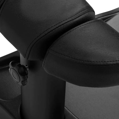 Duschwanne Azzurro mit Massagefunktion und weißem Rollwagen