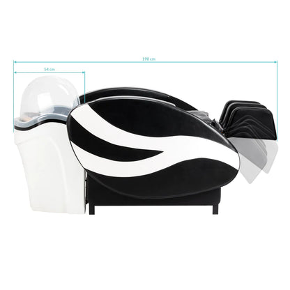 Friseurwaschanlage mit Liege Gabbiano Head Spa Sea 501