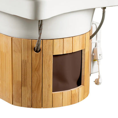 Gabbiano Head Spa Bali hair washing bed brown