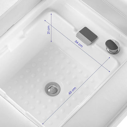 Gabbiano Head Spa Bali hair washing bed white