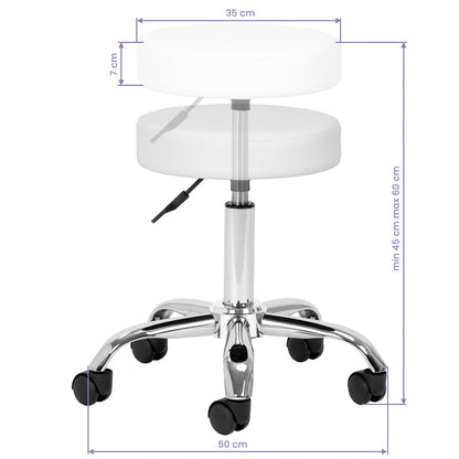 Cosmetic stool AM-310 white v