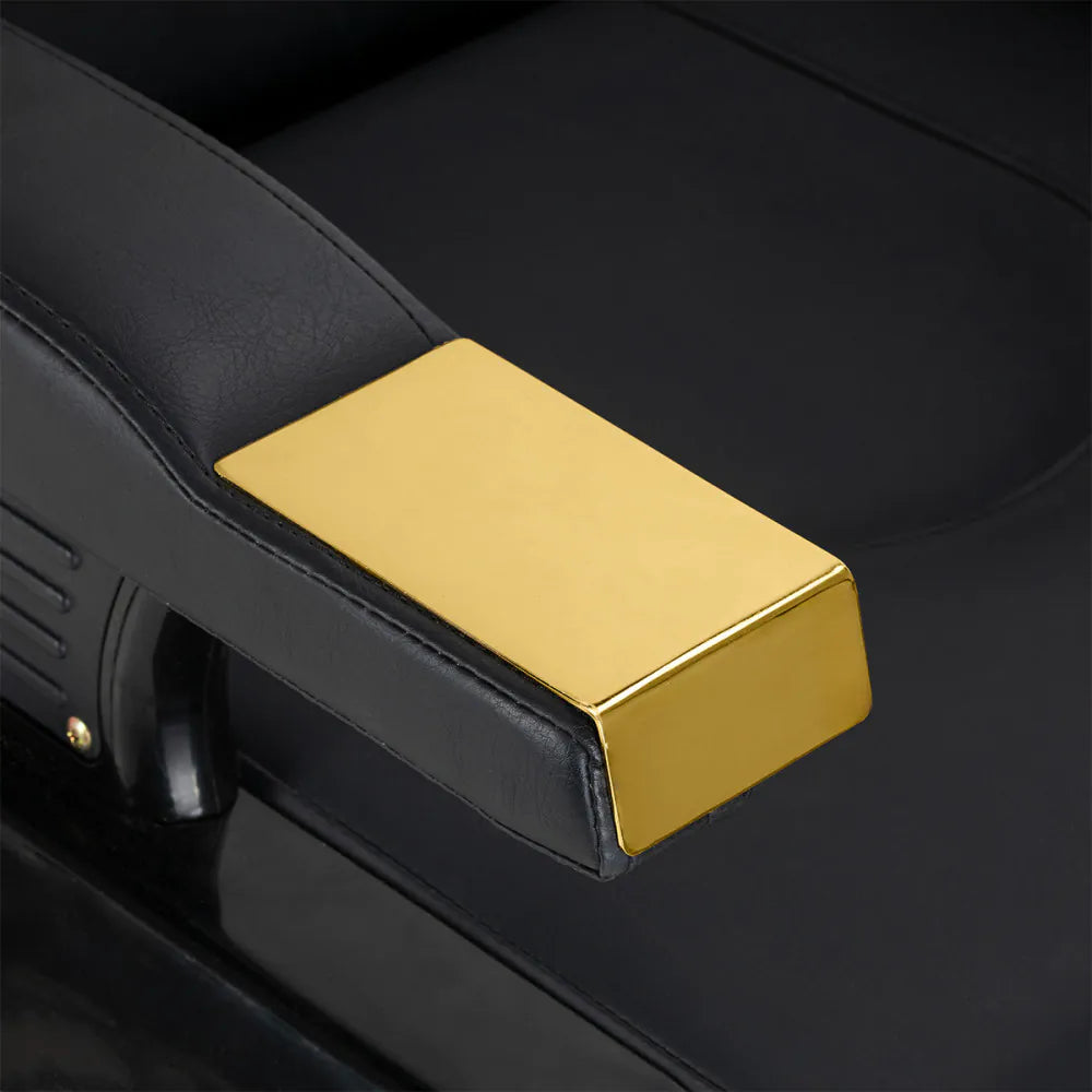 Holičské křeslo Hair System New York černo-zlaté 