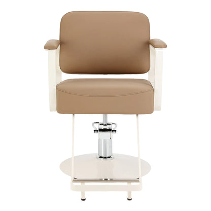 Friseurstuhl Omega Aurora hellbraun