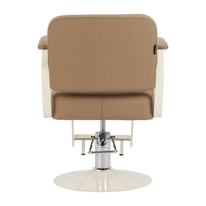 Friseurstuhl Omega Aurora hellbraun