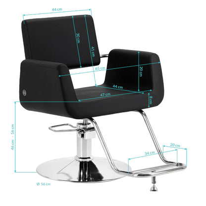 Friseurstuhl Omega Lyra schwarz
