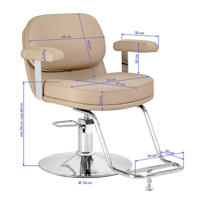 Friseurstuhl Omega Astra beige