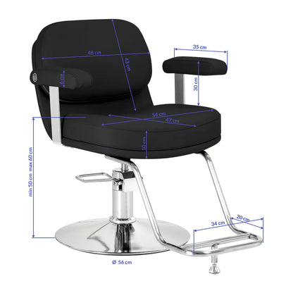 Friseurstuhl Omega Astra schwarz