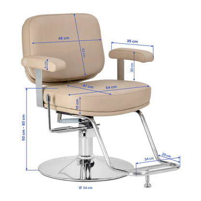 Friseurstuhl Omega Astra Plus beige
