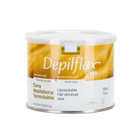 Depilflax 100 vosk na odstranění chloupků zlatý 500 ml